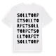 White t-shirt med Solltorpet ordlek t-shirt