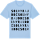 Blue Soul t-shirt med Solmyra udde ordlek t-shirt
