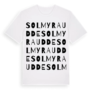 Solmyra udde ordlek t-shirt – ekologisk bomull t-shirt från Pinshirt