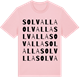 Pink Cotton t-shirt med Solvalla ordlek t-shirt