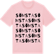 Pink Cotton t-shirt med Sömsta ordlek t-shirt