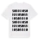 White t-shirt med Sonnbo ordlek t-shirt