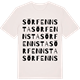 Vintage White t-shirt med Sörfennsta ordlek t-shirt