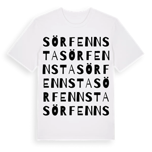 Sörfennsta ordlek t-shirt – ekologisk bomull t-shirt från Pinshirt