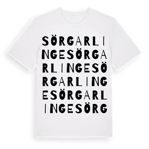Sörgarlinge ordlek t-shirt – ekologisk bomull t-shirt från Pinshirt