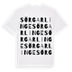 Sörgarlinge ordlek t-shirt
