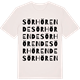 Vintage White t-shirt med Sörhörende ordlek t-shirt