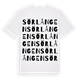 Sörlången ordlek t-shirt