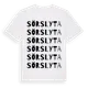 White t-shirt med Sörslyta ordlek t-shirt