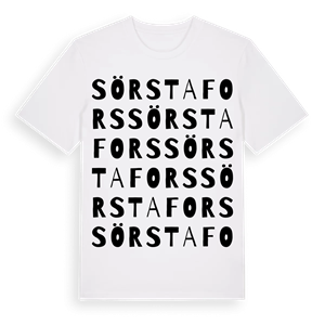 Sörstafors ordlek t-shirt – ekologisk bomull t-shirt från Pinshirt