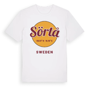 Sörtå cirkel t-shirt – ekologisk bomull t-shirt från Pinshirt