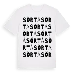 Sörtå ordlek t-shirt – ekologisk bomull t-shirt från Pinshirt