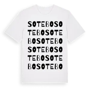 Sotebo ordlek t-shirt – ekologisk bomull t-shirt från Pinshirt