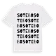 White t-shirt med Sotebo ordlek t-shirt