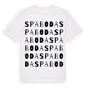 Spaboda ordlek t-shirt – ekologisk bomull t-shirt från Pinshirt