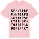 Pink Cotton t-shirt med Spaktorp ordlek t-shirt