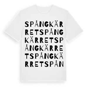 Spångkärret ordlek t-shirt – ekologisk bomull t-shirt från Pinshirt