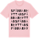 Pink Cotton t-shirt med Spännarhyttan ordlek t-shirt
