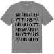 Mid Heather Gray t-shirt med Spännarhyttan ordlek t-shirt