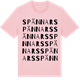 Pink Cotton t-shirt med Spännars ordlek t-shirt