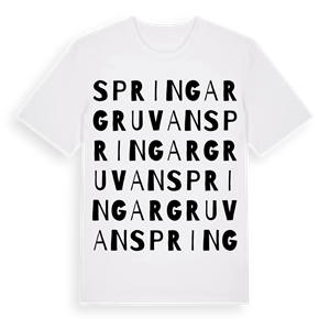Springargruvan ordlek t-shirt – ekologisk bomull t-shirt från Pinshirt