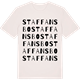 Vintage White t-shirt med Staffansbo ordlek t-shirt