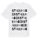 White t-shirt med Stallhagen ordlek t-shirt