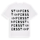 White t-shirt med Stampers ordlek t-shirt