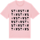 Pink Cotton t-shirt med Stav ordlek t-shirt