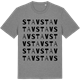 Mid Heather Gray t-shirt med Stav ordlek t-shirt