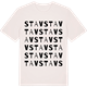 Vintage White t-shirt med Stav ordlek t-shirt