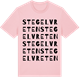 Pink Cotton t-shirt med Stegelvreten ordlek t-shirt