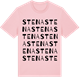 Pink Cotton t-shirt med Stena ordlek t-shirt