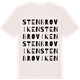 Vintage White t-shirt med Stenbroviken ordlek t-shirt