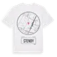 White t-shirt med Stenby t-shirt