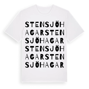 Stensjö hagar ordlek t-shirt – ekologisk bomull t-shirt från Pinshirt