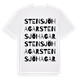 Stensjö hagar ordlek t-shirt
