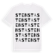 White t-shirt med Stensta ordlek t-shirt