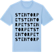 Blue Soul t-shirt med Stentorpet ordlek t-shirt