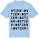 Blue Soul t-shirt med Stenvad ordlek t-shirt