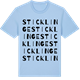 Blue Soul t-shirt med Sticklinge ordlek t-shirt