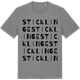 Mid Heather Gray t-shirt med Sticklinge ordlek t-shirt