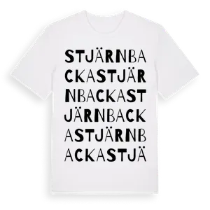 Stjärnbacka ordlek t-shirt – ekologisk bomull t-shirt från Pinshirt