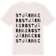 Vintage White t-shirt med Stjärnberg ordlek t-shirt