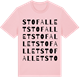 Pink Cotton t-shirt med Stofallet ordlek t-shirt