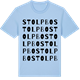 Blue Soul t-shirt med Stolpbo ordlek t-shirt