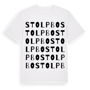Stolpbo ordlek t-shirt – ekologisk bomull t-shirt från Pinshirt