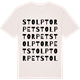 Vintage White t-shirt med Stolptorpet ordlek t-shirt
