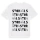 White t-shirt med Stora Ålsätra ordlek t-shirt