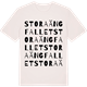 Vintage White t-shirt med Stora Ängfallet ordlek t-shirt
